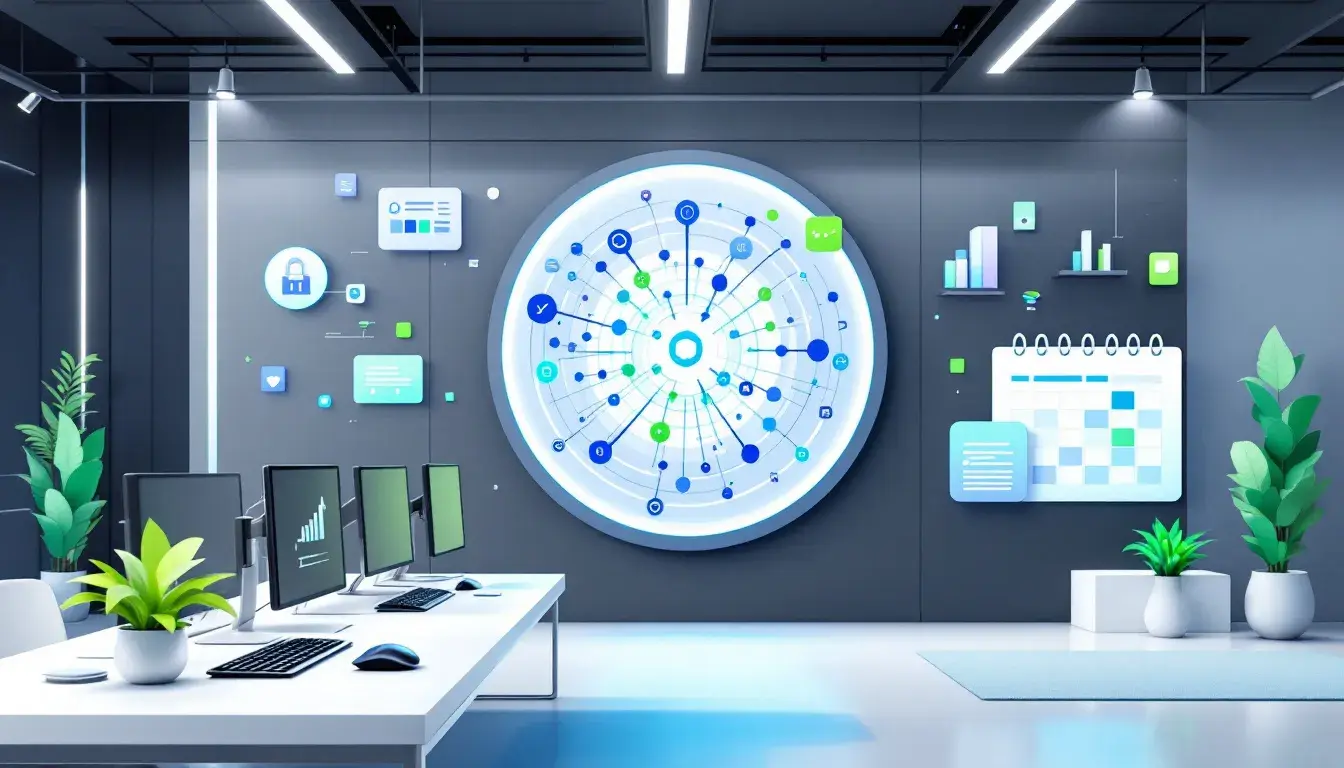 An illustration depicting personal workflow management concepts.