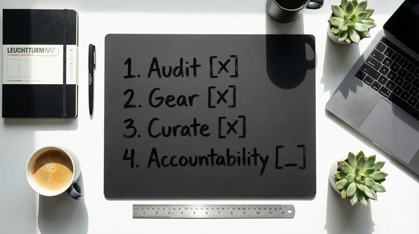 checklist-board-audit-gear-curate-accountability