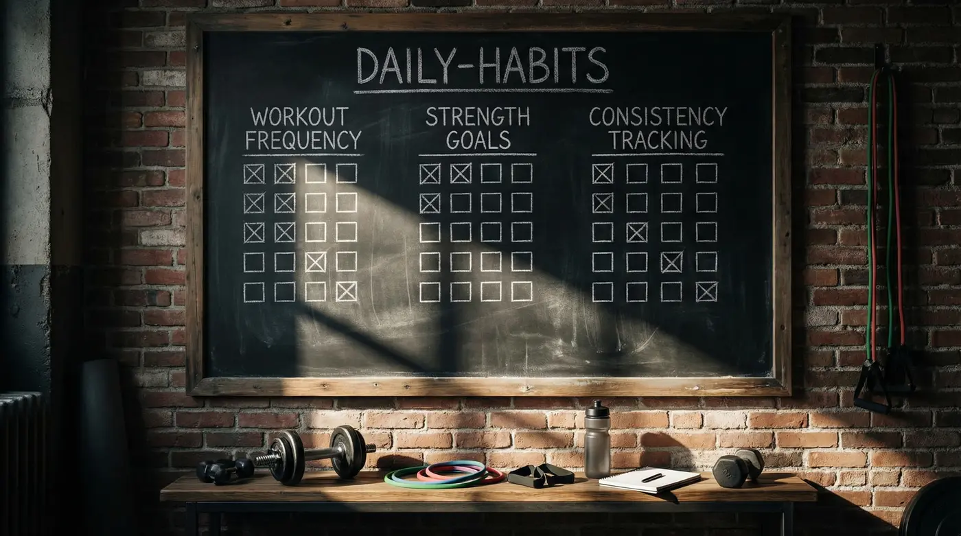 fitness-habit-checklist-board-productivity