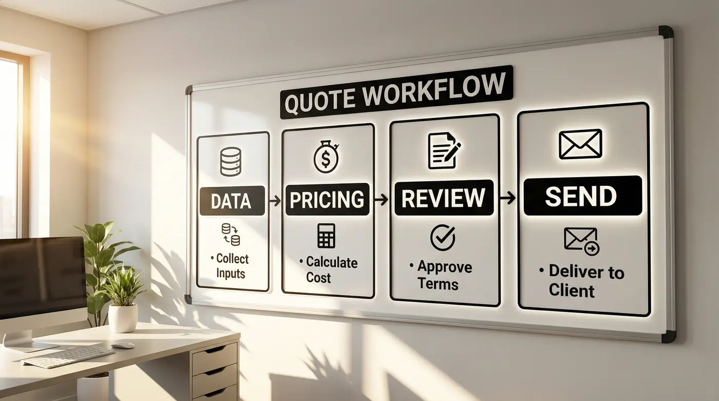 quote-workflow-data-pricing-review-send-board