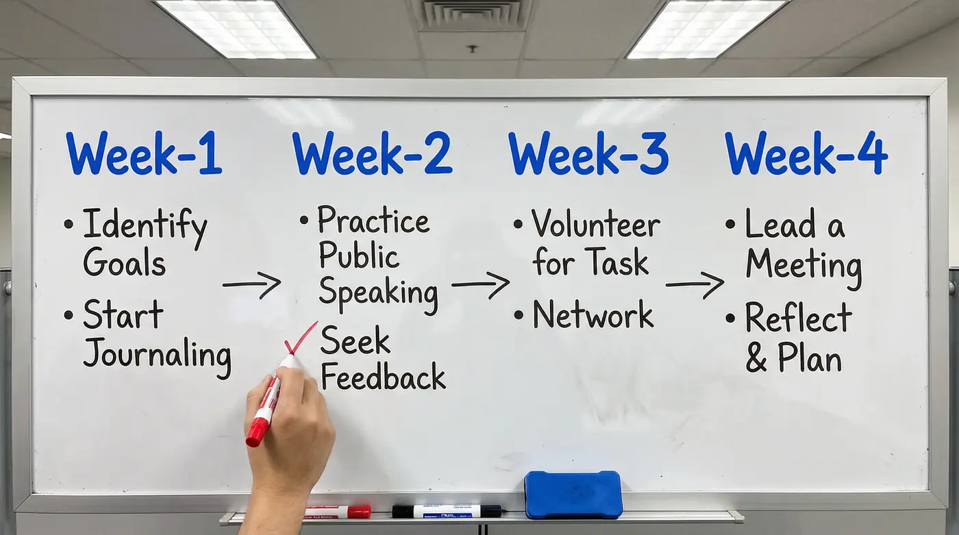 four-step-weekly-action-plan-whiteboard