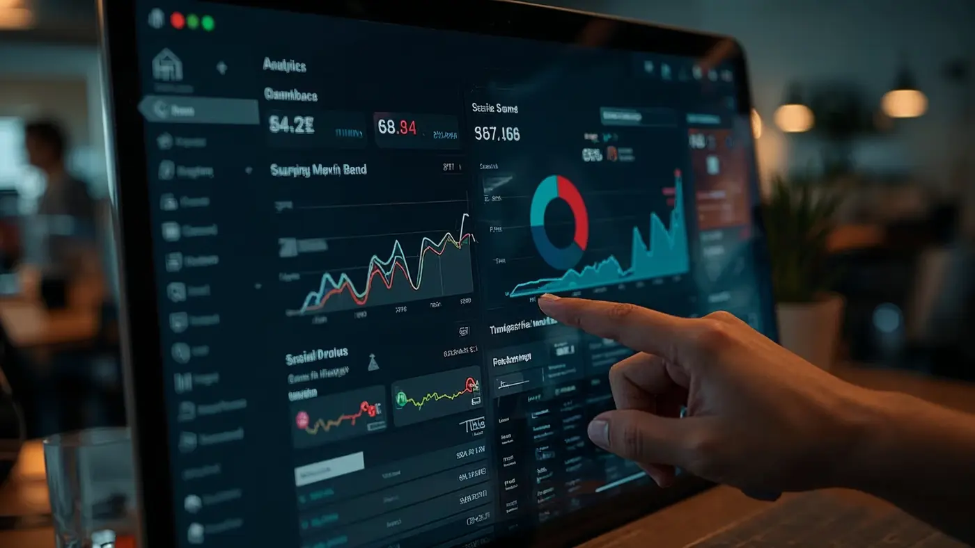 Dashboard displaying real-time customer feedback analytics