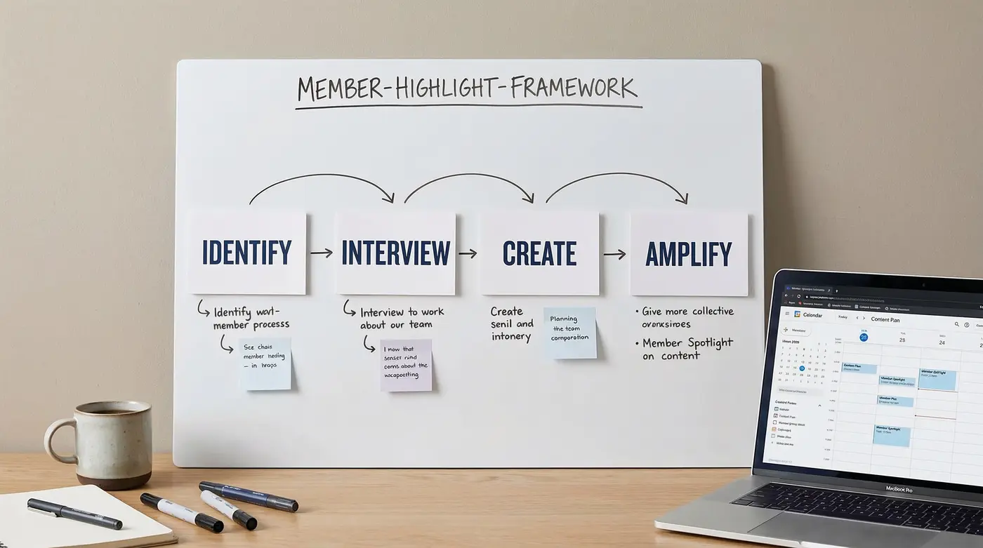 member-highlight-framework-step-by-step-board