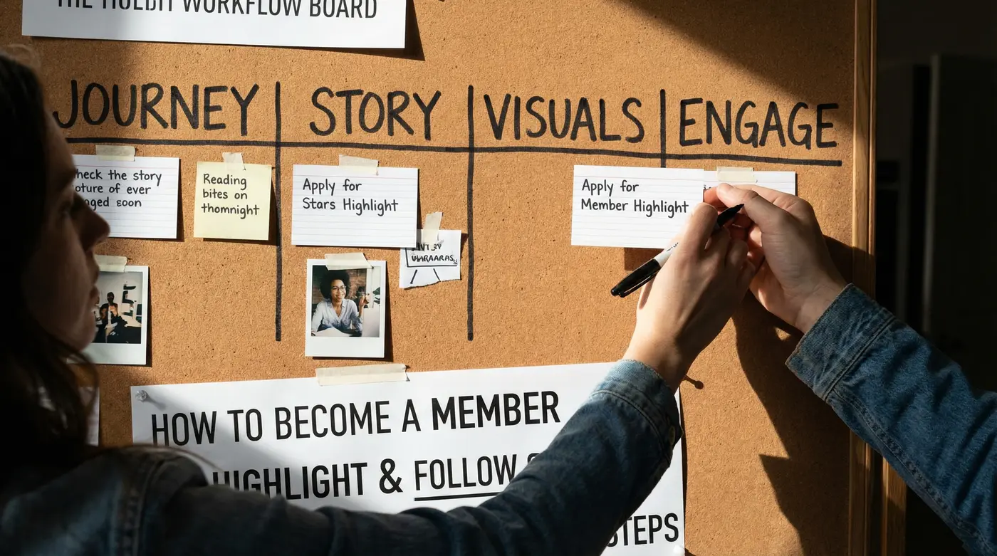 four-step-checklist-board-journey-story-visuals-engage