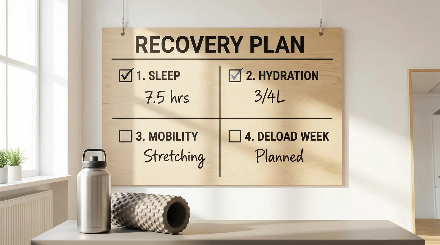 recovery-checklist-board-for-workout-consistency