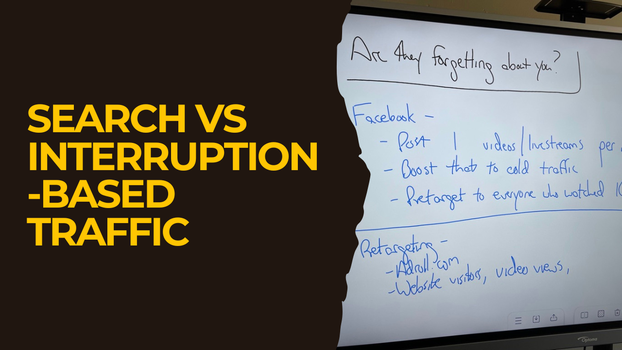 Paid Traffic Secrets: Interruption vs. Search-Based Traffic